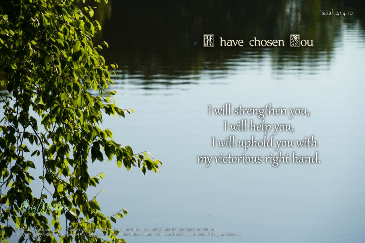 Isaiah 41 I Have Chosen You