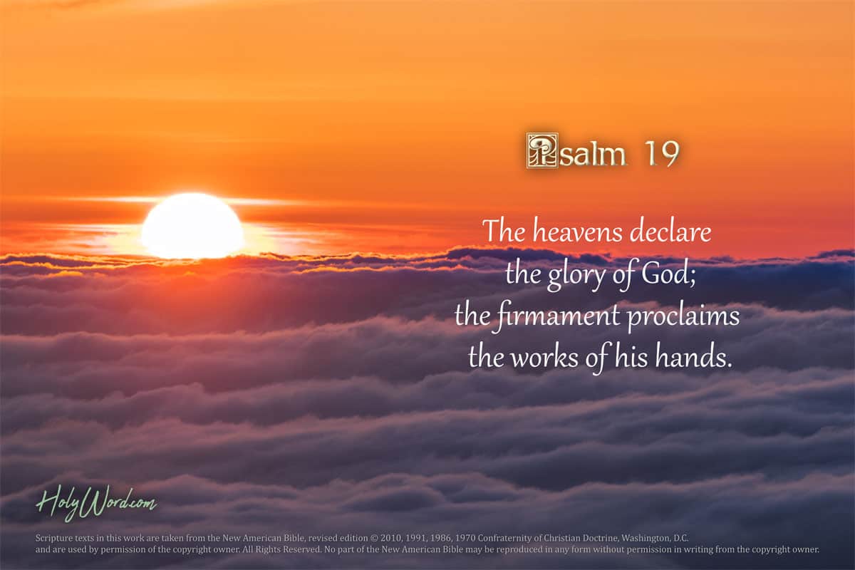 PPT - Psalm 19:1-4 The heavens declare the glory of God; the skies proclaim  the work of his hands. PowerPoint Presentation - ID:9547033