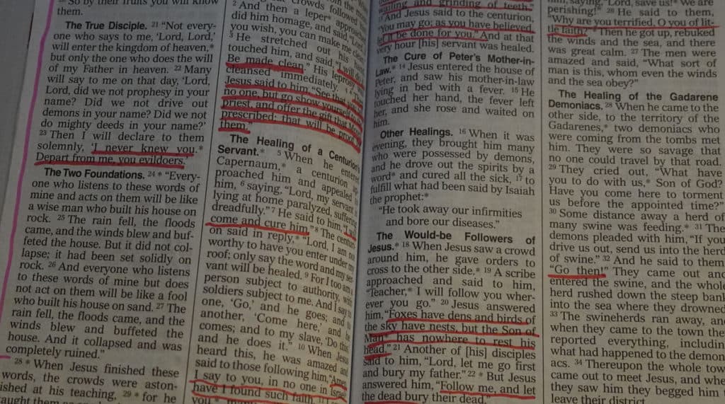 Highlight Jesus Words